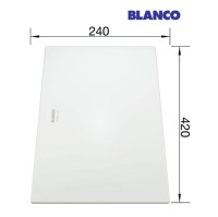 MEDIDAS TABLA de CORTE CRISTAL BLANCO SATINADO BLANCO